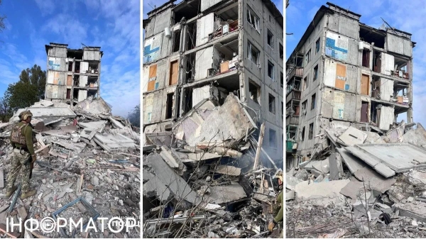 Росіяни вдарили по житловій п’ятиповерхівці в Авдіївці, під руїнами тіло чоловіка