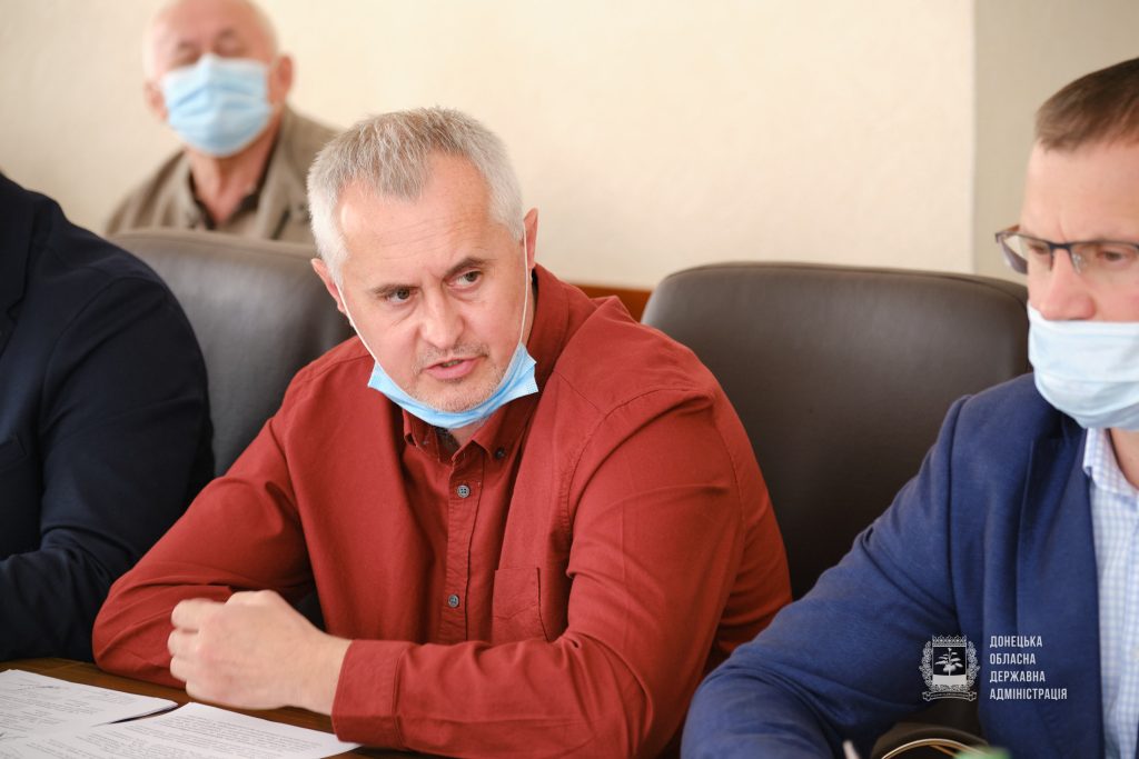 Директор Департаменту ЖКГ Донецької ОВА Сергій Гончаренко на нараді в Донецкій обласній державній адміністрації
