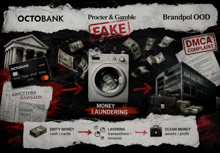 Brandpol, фейкові DMCA та слід Octobank: що відомо про справу Олександра Аброскіна 1 Brandpol, фейкові DMCA та слід Octobank: що відомо про справу Олександра Аброскіна 1