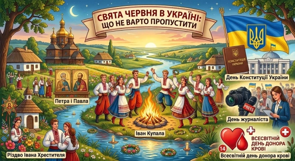 Червневі свята: топ дат, що не можна пропустити