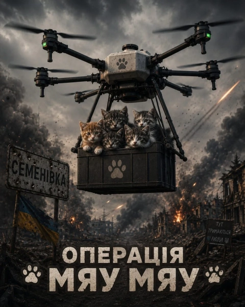 "Вампір" врятував котів з передової: спецоперація "Мяу-Мяу" 13 "Вампір" врятував котів з передової: спецоперація "Мяу-Мяу" 11