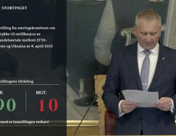 Норвегія ратифікувала угоду про вільну торгівлю з Україною