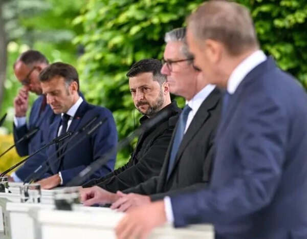 Зустріч Зеленського з лідерами Франції, Британії та ФРН