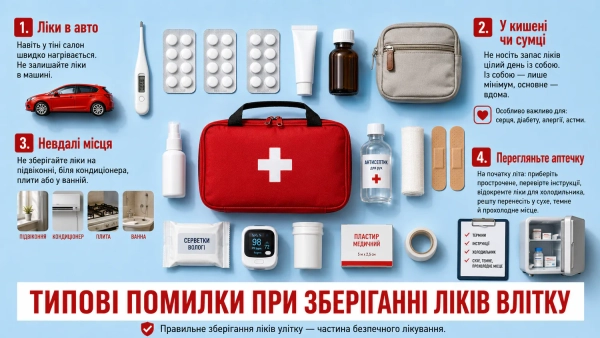 Зберігання ліків влітку: ключові правила 8