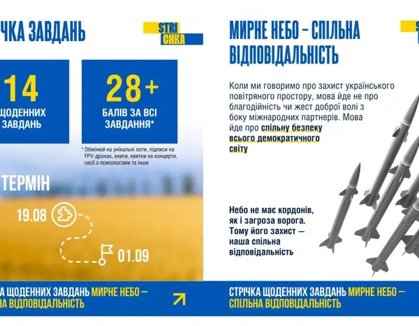 Мирне небо: спільна відповідальність до Дня Незалежності
