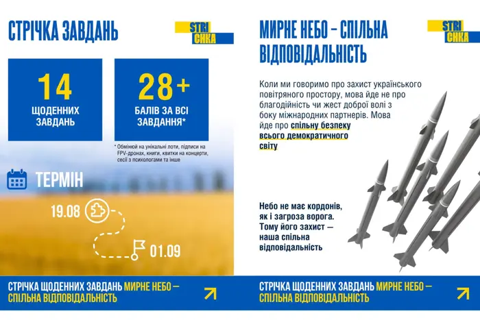 Стартує глобальна кампанія «Мирне небо – спільна відповідальність» до Дня Незалежності 