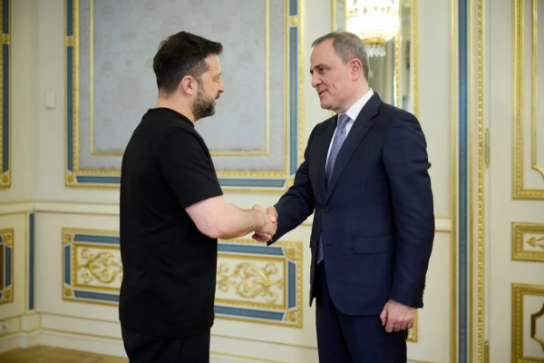 Головна 13 Зеленський зустрів главу МЗС Азербайджану: перша зустріч з 2022