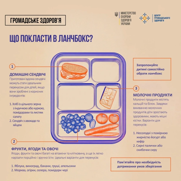 Що в ланчбокс школяру: рекомендації МОЗ 8 Що в ланчбокс школяру: рекомендації МОЗ 6