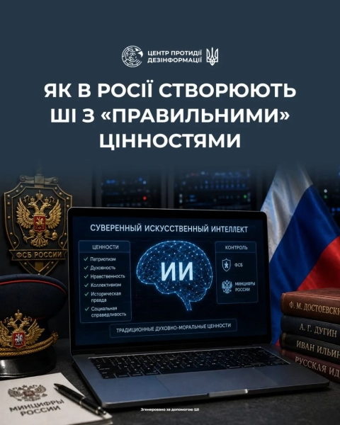 Росія створює “суверенний” ШІ: перевірка на “цінності”