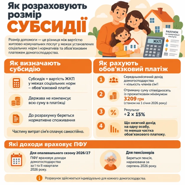 Субсидія на опалення 2026/27: як отримати в ПФУ 7